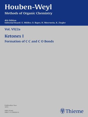 cover image of Houben-Weyl Methods of Organic Chemistry Volume VII/2a